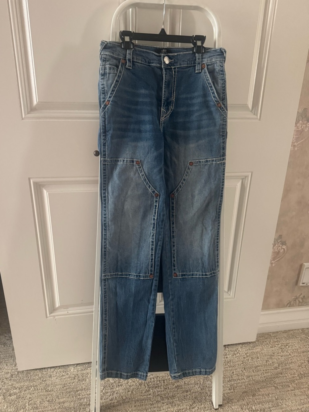 TRUE RELIGION SARAH HIGH RISE CARPENTER JEANS SIZE 27 - Picture 5 of 7
